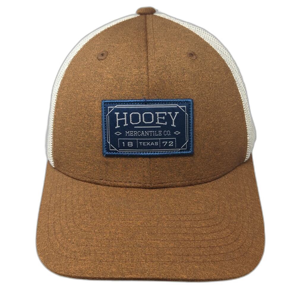Hooey Trucker Hat Brown One Size Mesh Back Snapback Blue Underbrim Texas Hat